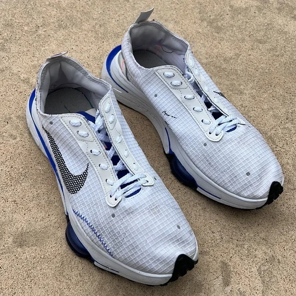 Nike Air Zoom Type SE White Royal Blue Men's Sneakers Size 8 - Picture 1 of 13
